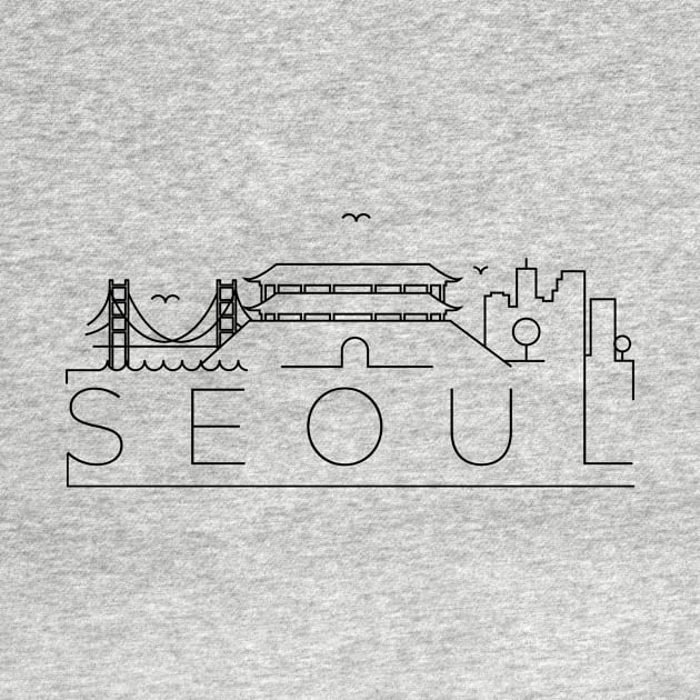 Seoul Minimal Skyline by kursatunsal